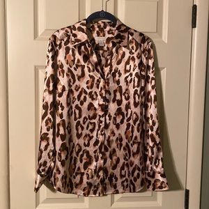Leopard print blouse